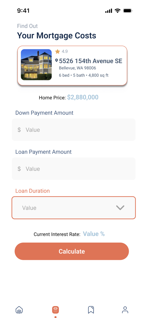 Mortgage Calculator project